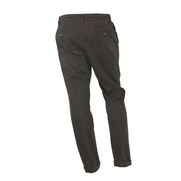 Braun Baumwolle Herrenhose