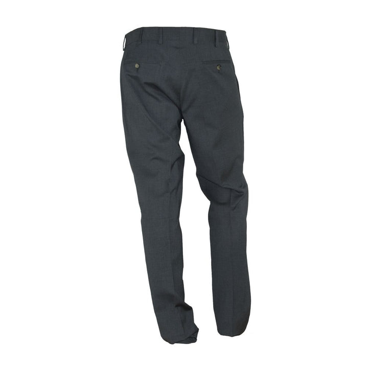 Elegant grey Italian men's trousers
