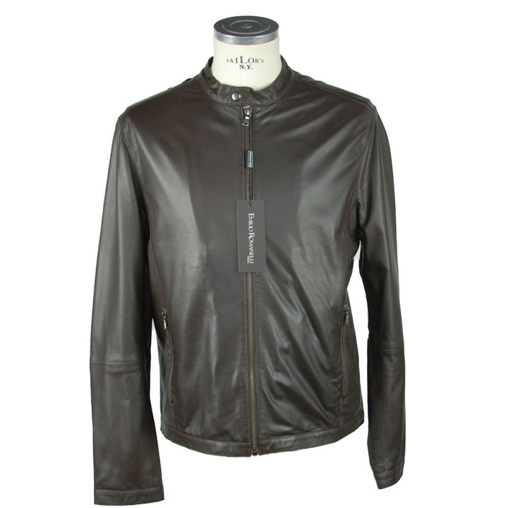 Braune Lederjacke für Männer