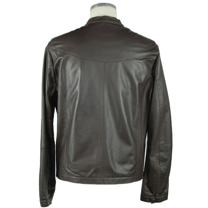 Braune Lederjacke für Männer
