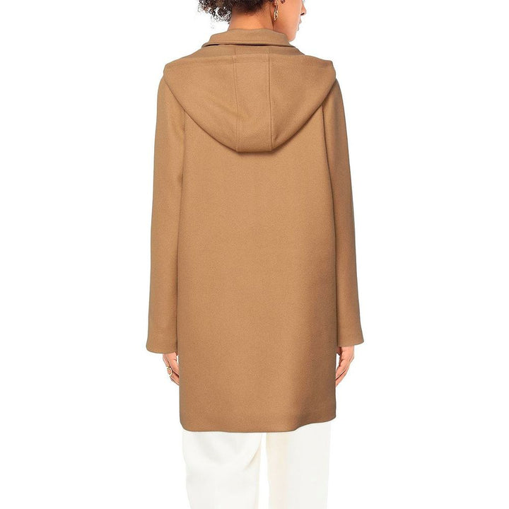 Brauner Wollmantel für Frauen