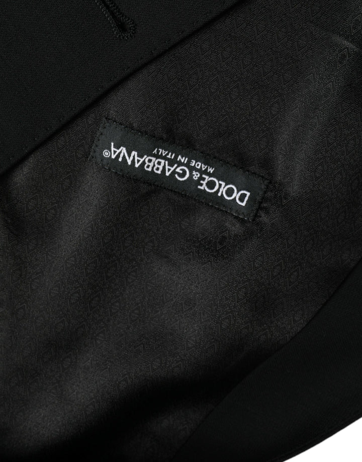 Schwarze Wollweste Kleid Formelle Weste