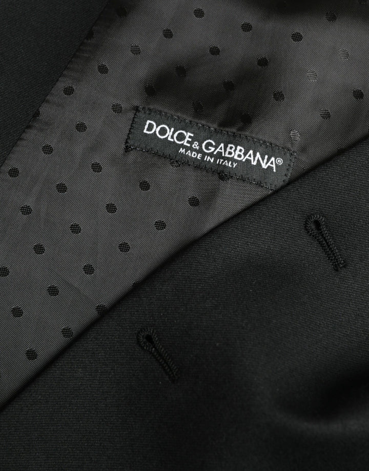 Schwarze Seidenweste Kleid Formelle Weste