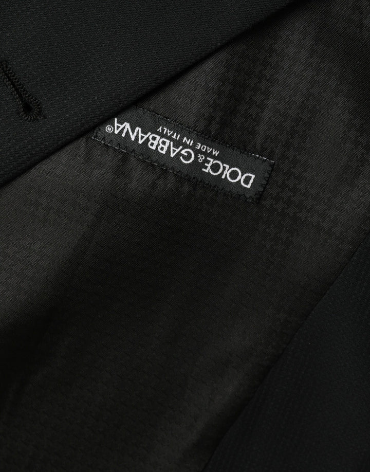 Schwarze Wollweste Kleid Formelle Weste