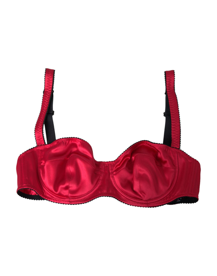 Bordeaux silk stretch balconette bra underwear