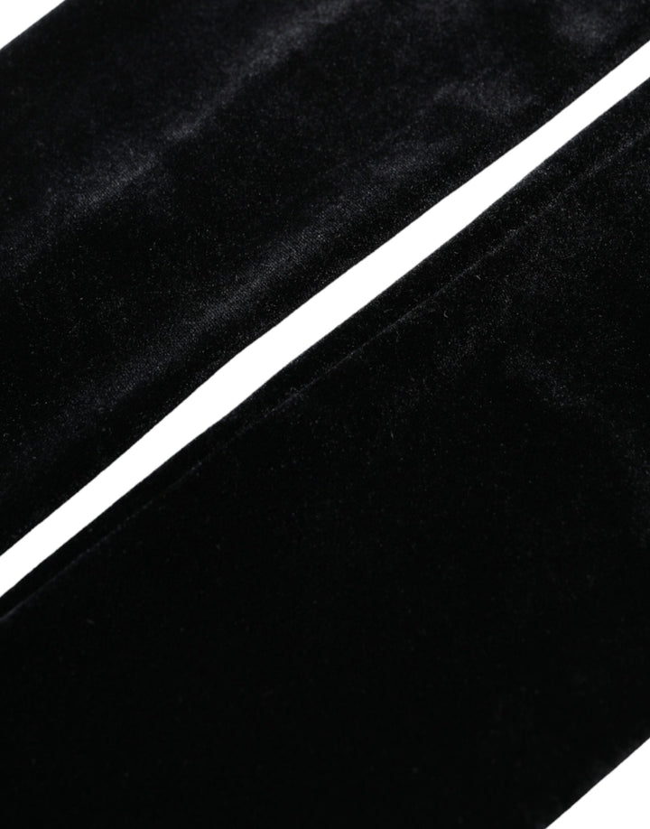 Schwarze Nylon Fingerlose Ellenbogen Handschuhe