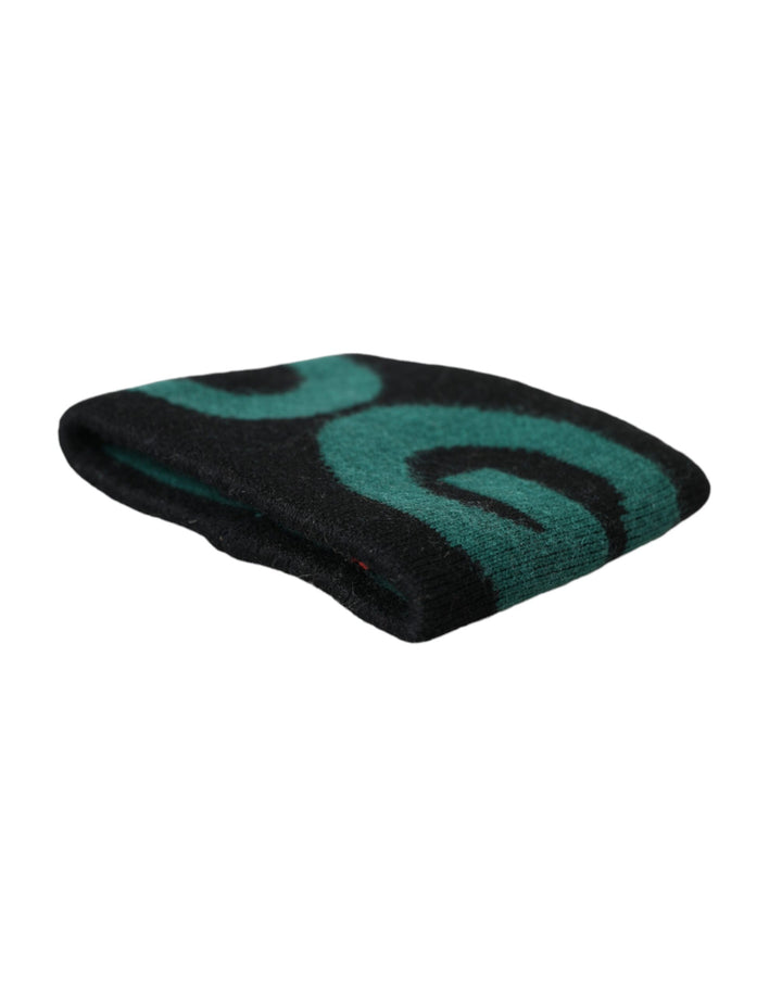 Schwarz Grün Wolle Logo #DGMILLENNIALS Armband