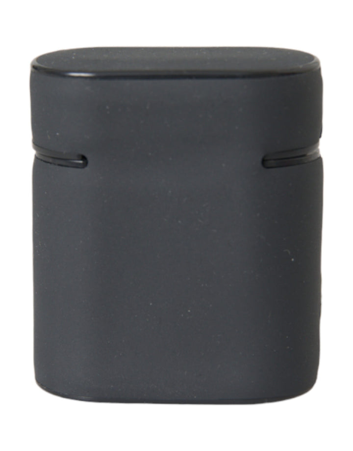 Schwarz Weiß Silikon Geprägtes Logo Airpods Hülle