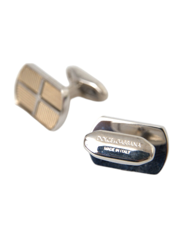 Silver gold plated metal brass pin cufflinks