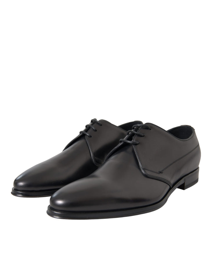 Schwarz Leder Derby Formal Kleid Männer Schuhe
