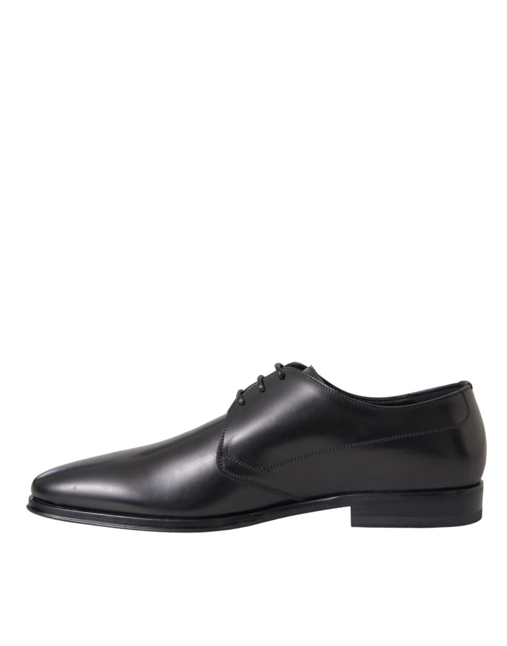 Schwarz Leder Derby Formal Kleid Männer Schuhe
