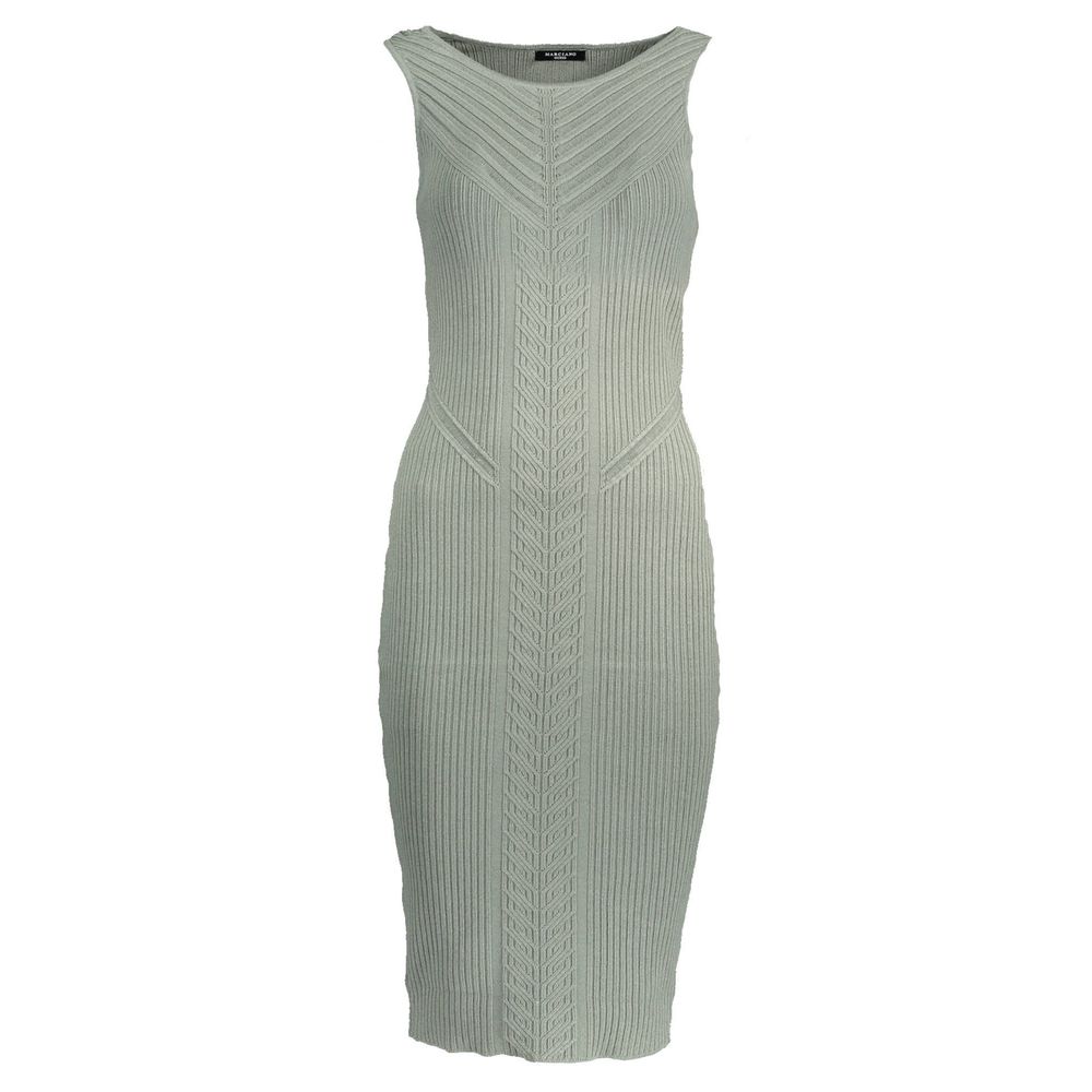 Green polyester dress