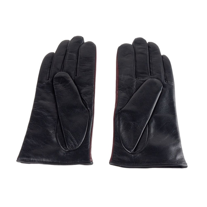 Black lambskin women's glove