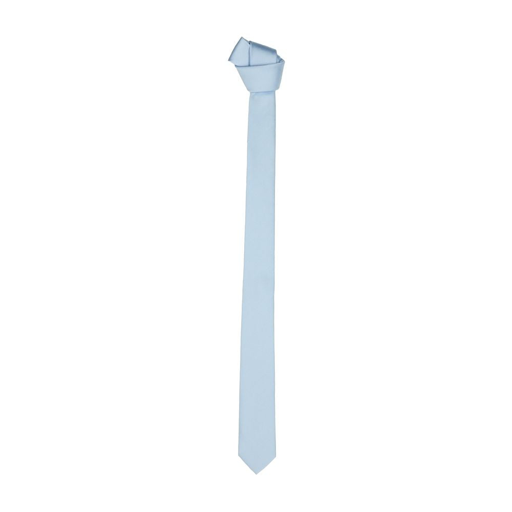 Elegante hellblaue Seidenkrawatte - schlank und raffiniert