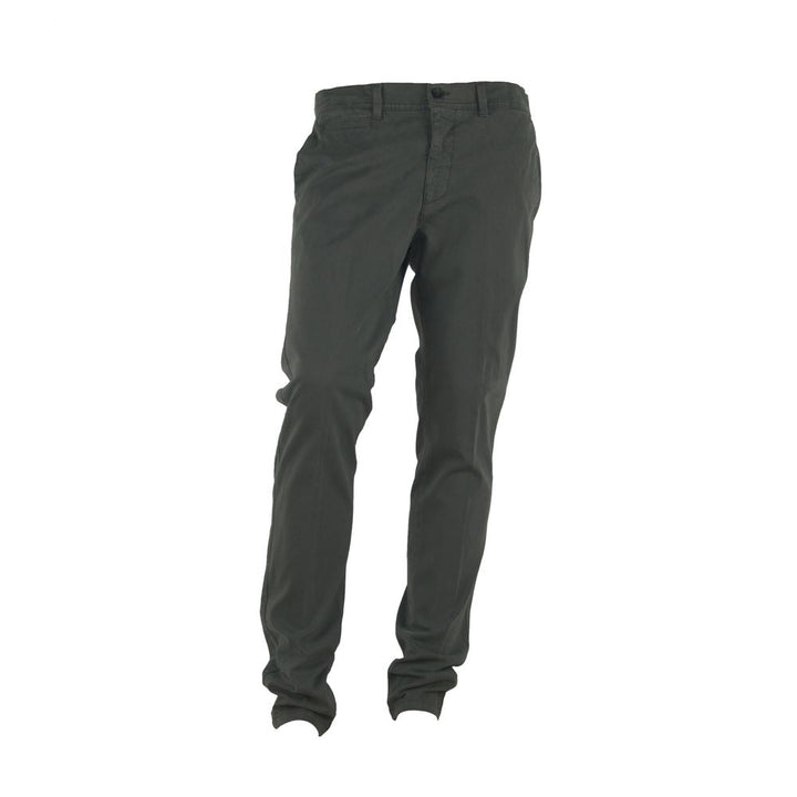Elegant grey winter trousers with stretch