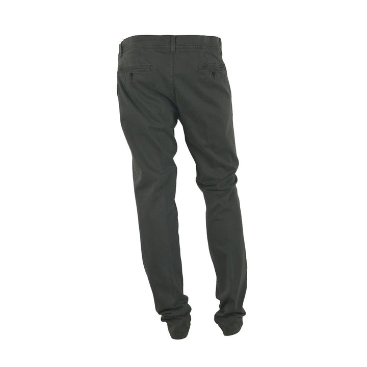 Elegant grey winter trousers with stretch