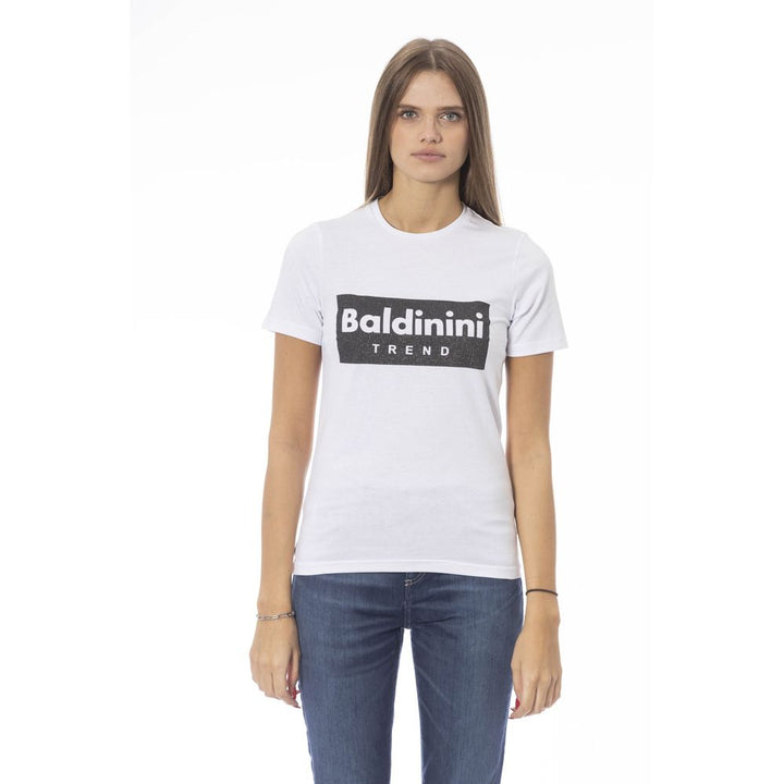 White cotton T-shirt for women