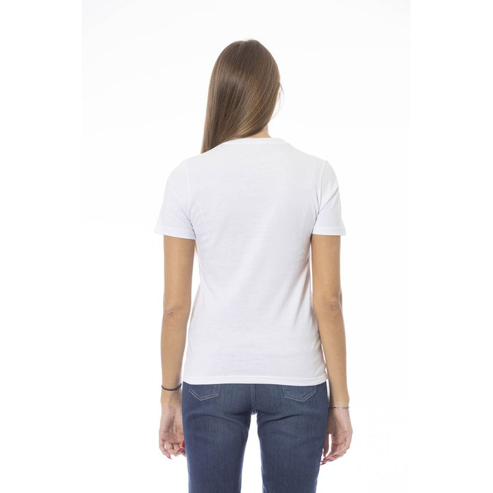 White cotton T-shirt for women