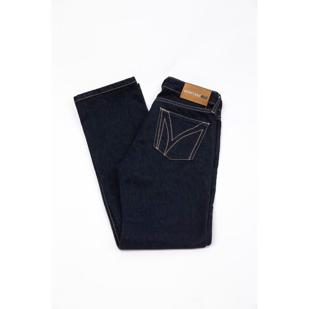 Blaue Baumwolle Frauen Jeans
