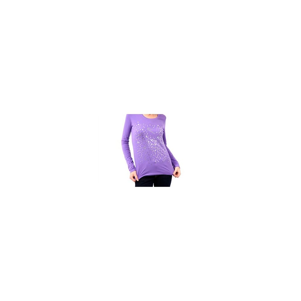 Lila Baumwolle Frauen Top