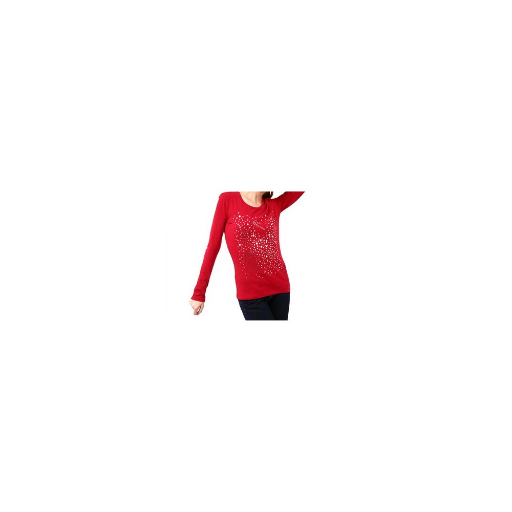 Rotes Baumwoll-T-Shirt für Frauen