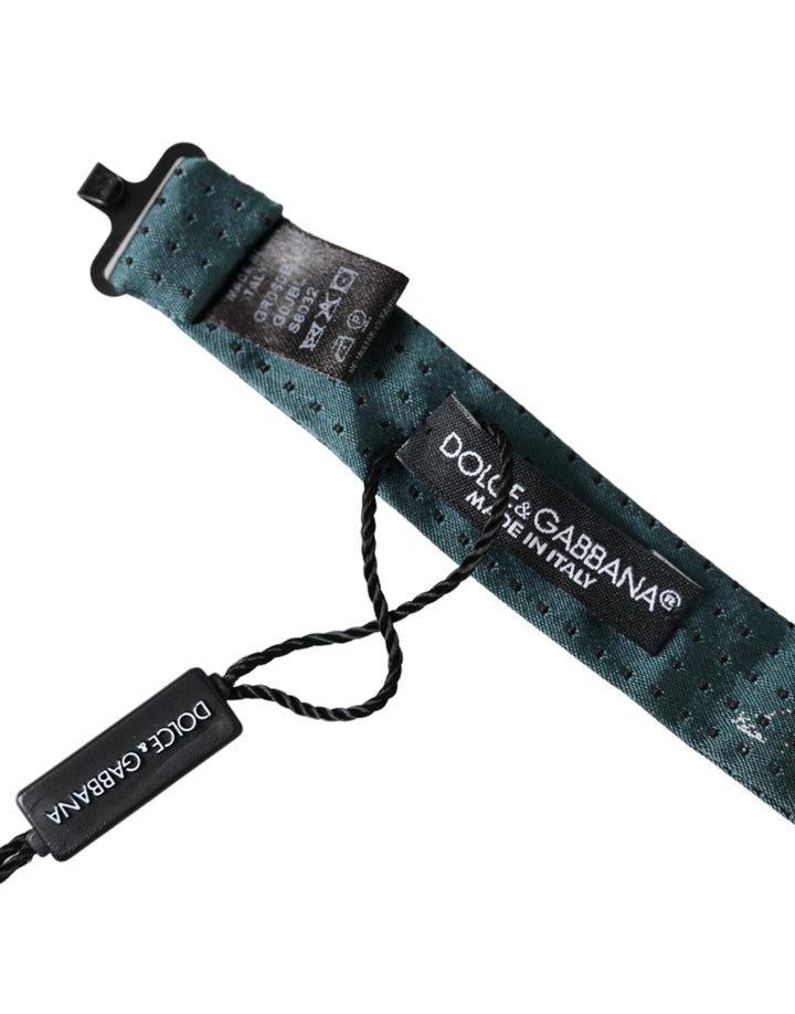 Grüne Seidenfantasie Einstellbare Hals Männer Papillon Fliege