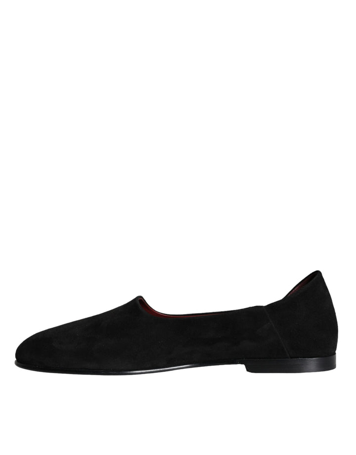 Schwarz Wildleder Loafers Formal Slip On Schuhe