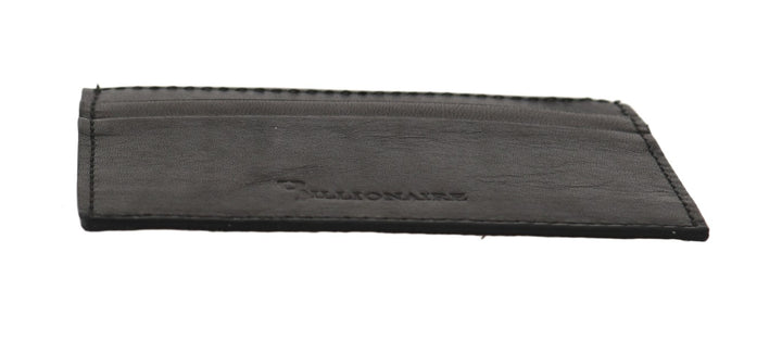 Exquisite men's wallet made of black leather