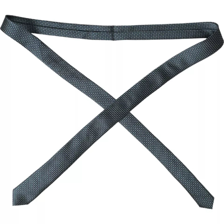 Grün gemustert 100% Seide Verstellbare Herrenkrawatte