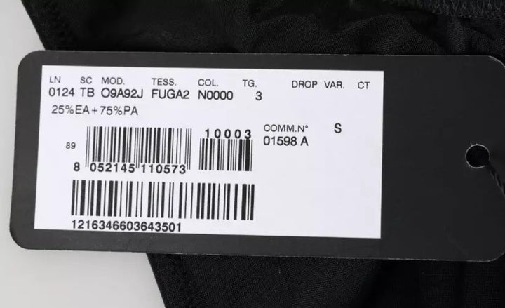 Schwarze Nylon Bademode Beachwear Bottom Bikini