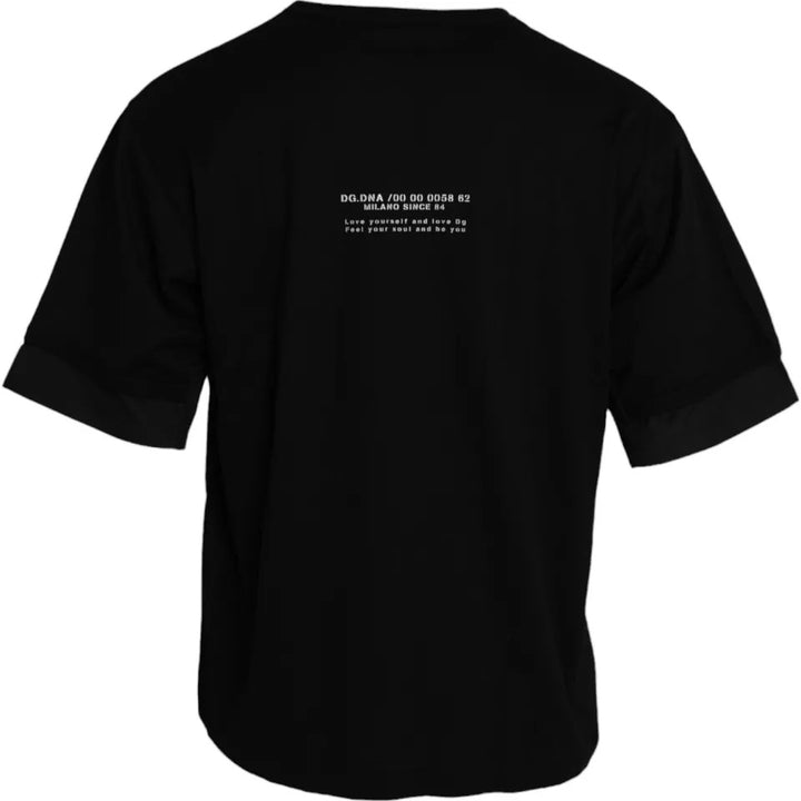 Men's black cotton pocket short sleeve t-shirt