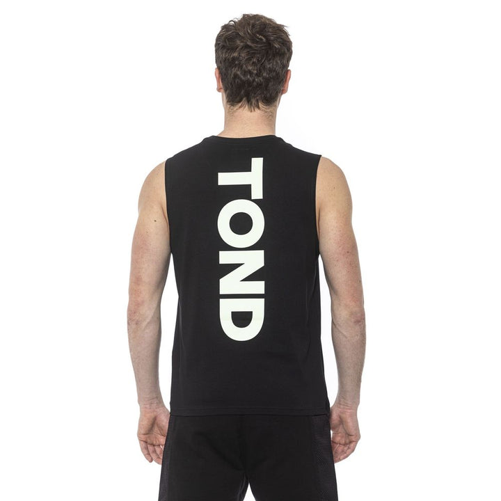 Schwarzes Baumwolle Männer Tank Top