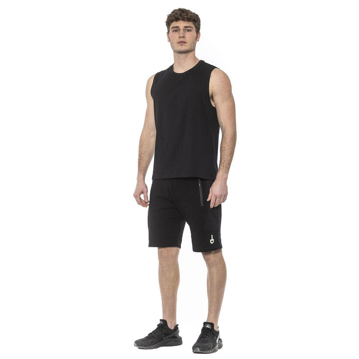 Schwarzes Baumwolle Männer Tank Top