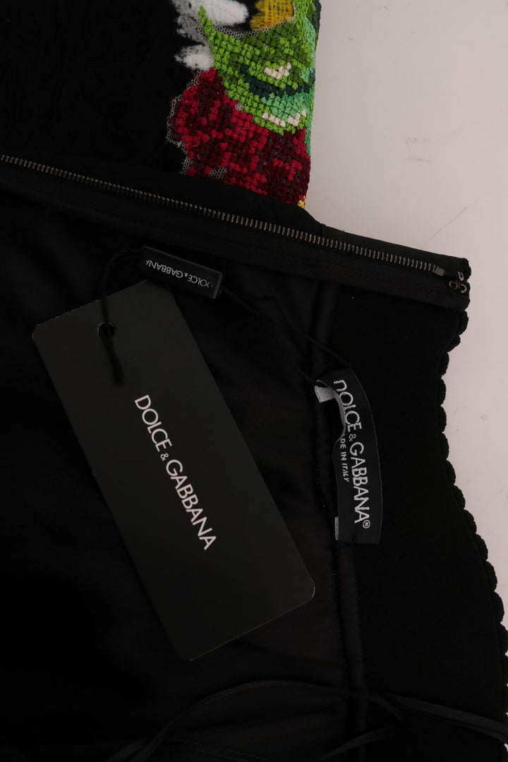 Embellished A-line skirt with medium width