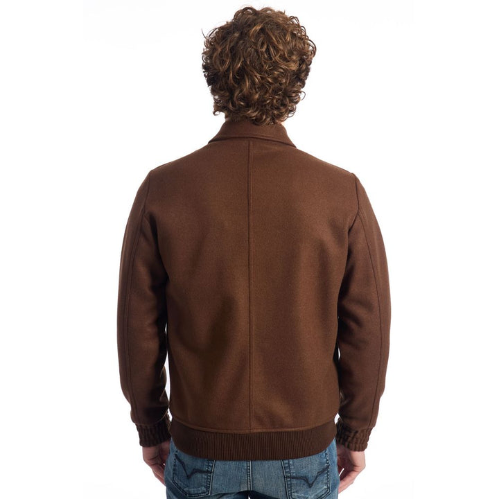 Braune Jacke aus Wolle für Männer