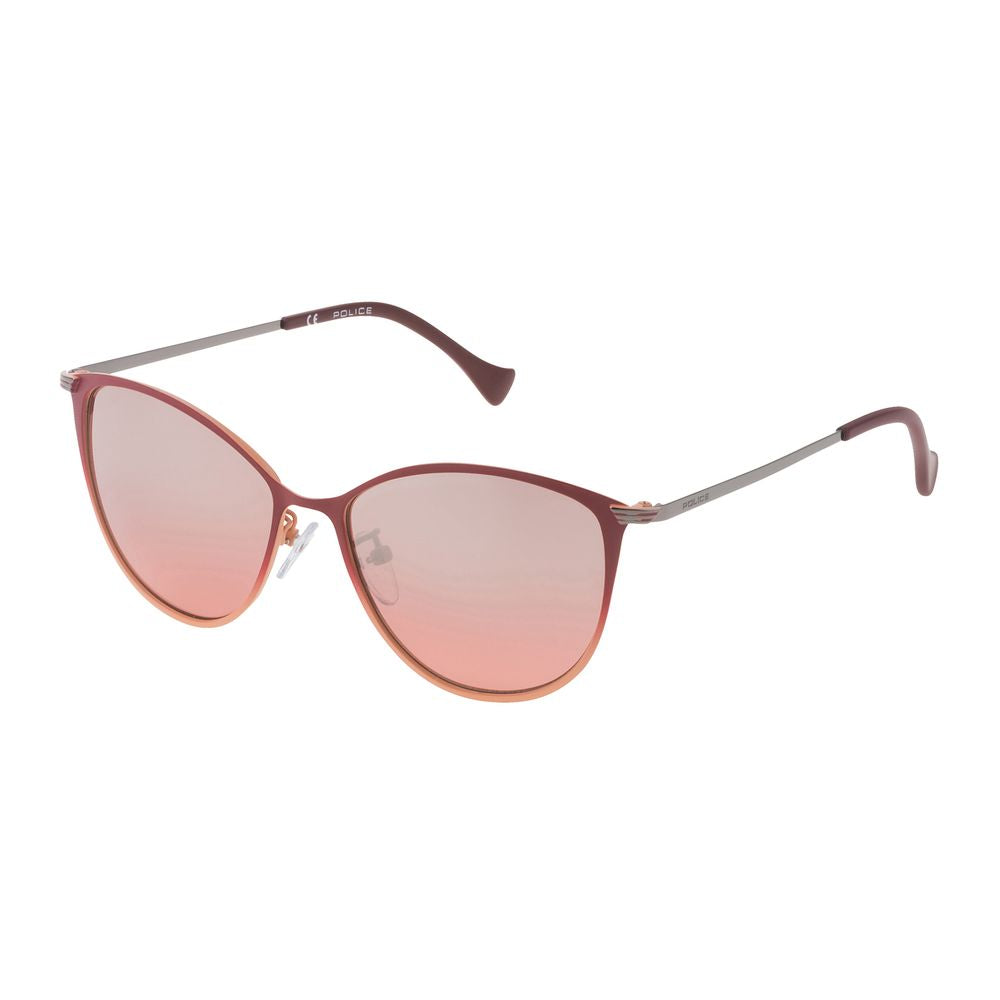 Orangefarbene Metall-Sonnenbrille