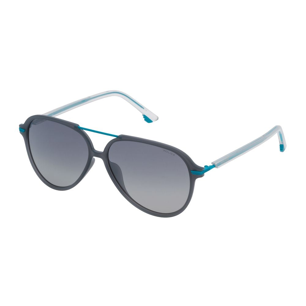 Blaue Metall-Sonnenbrille