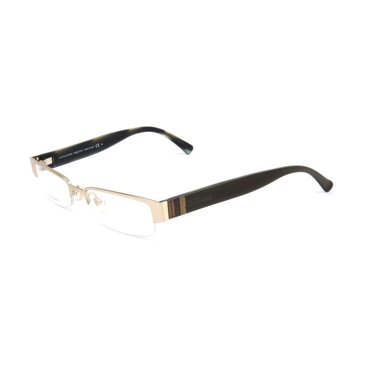 Gold-colored metal frames