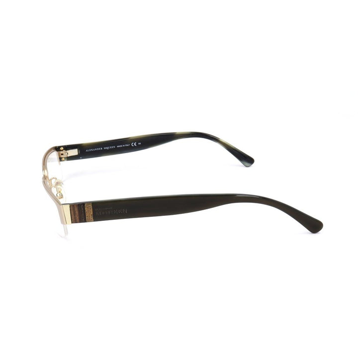 Gold-colored metal frames