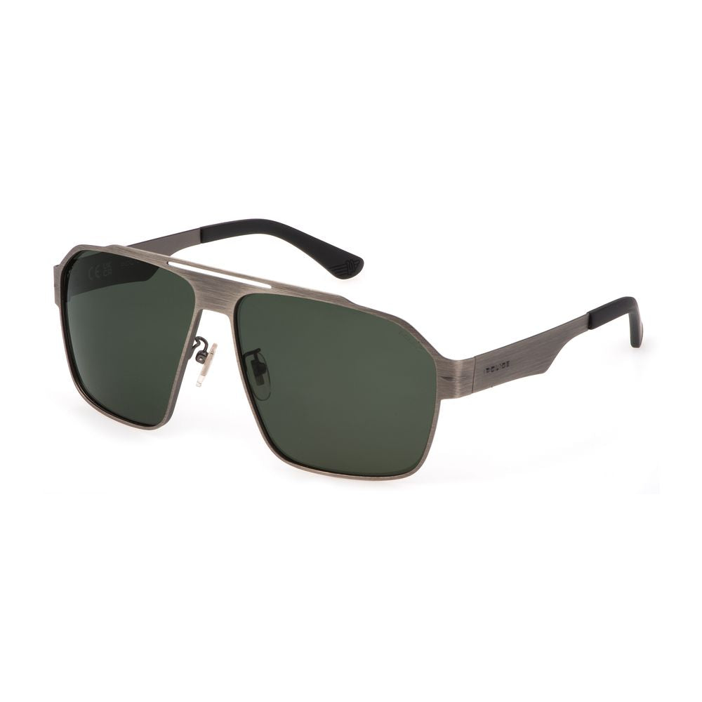 Graue Metall-Sonnenbrille