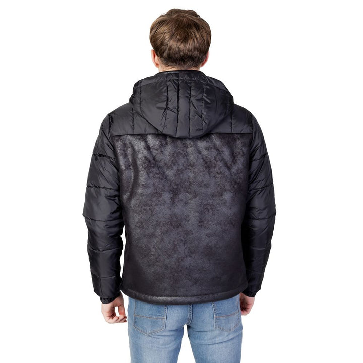Schwarze Polyesterjacken &