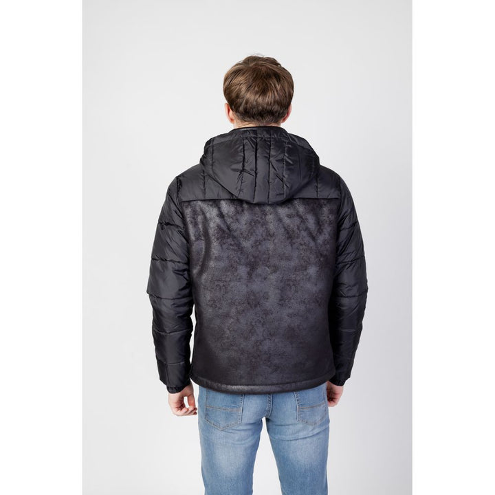 Schwarze Polyesterjacken &