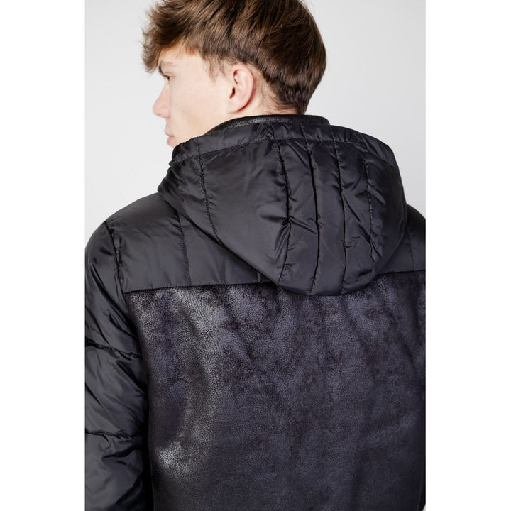 Schwarze Polyesterjacken &