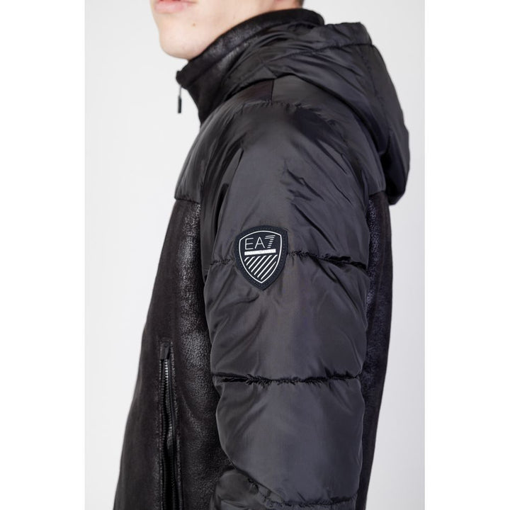 Schwarze Polyesterjacken &