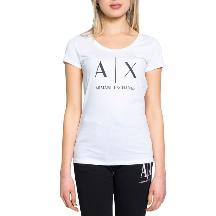 T-Shirt aus weißer Baumwolle
