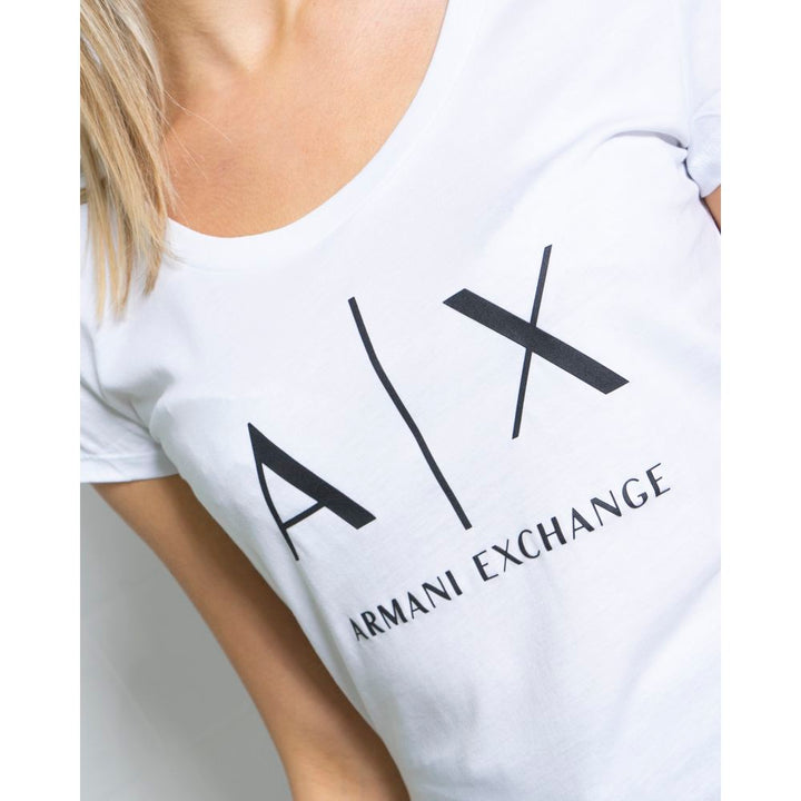 T-Shirt aus weißer Baumwolle
