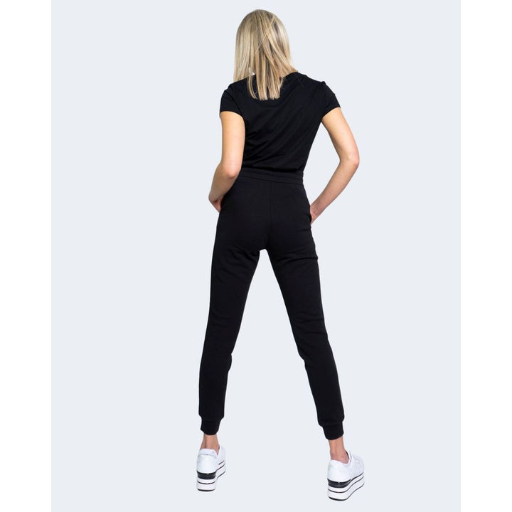 Schwarzes T-Shirt aus Baumwolle