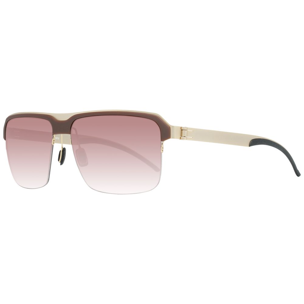 Braune Metall-Sonnenbrille