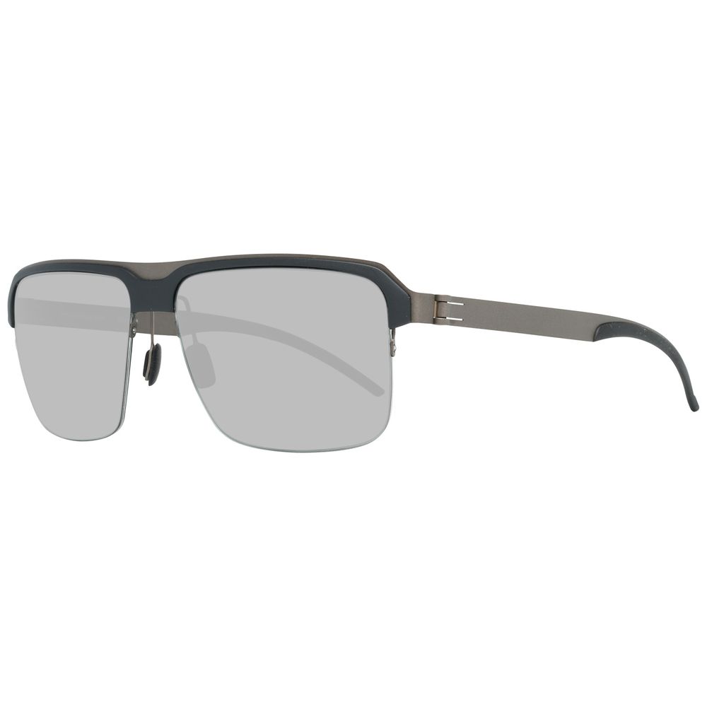 Schwarze Metall-Sonnenbrille