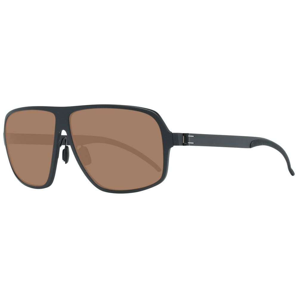 Schwarze Metall-Sonnenbrille